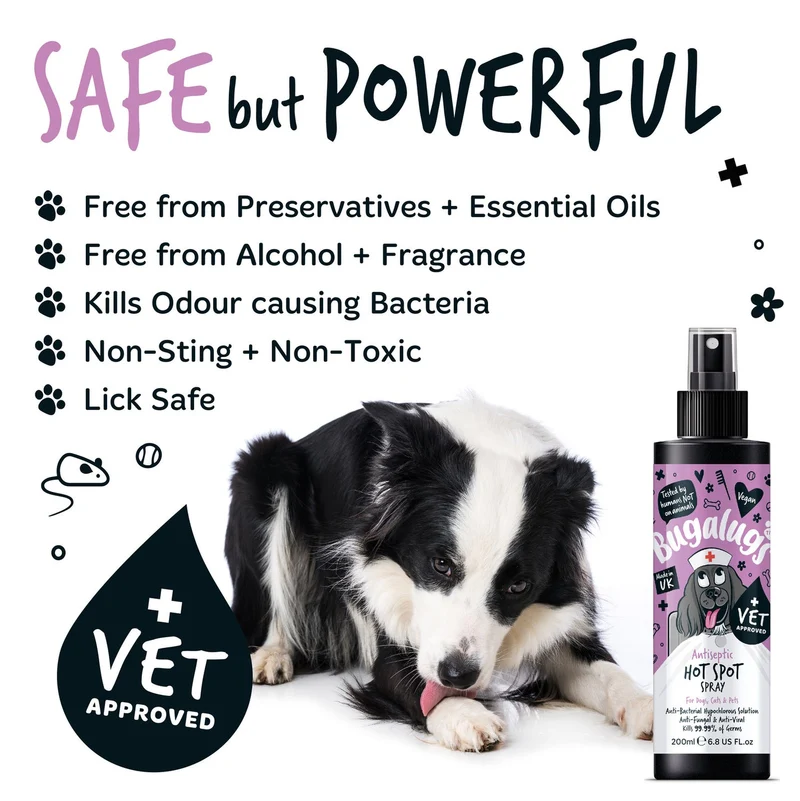 Bugalugs Antiseptic Hot Spot Spray For Pets 200ML