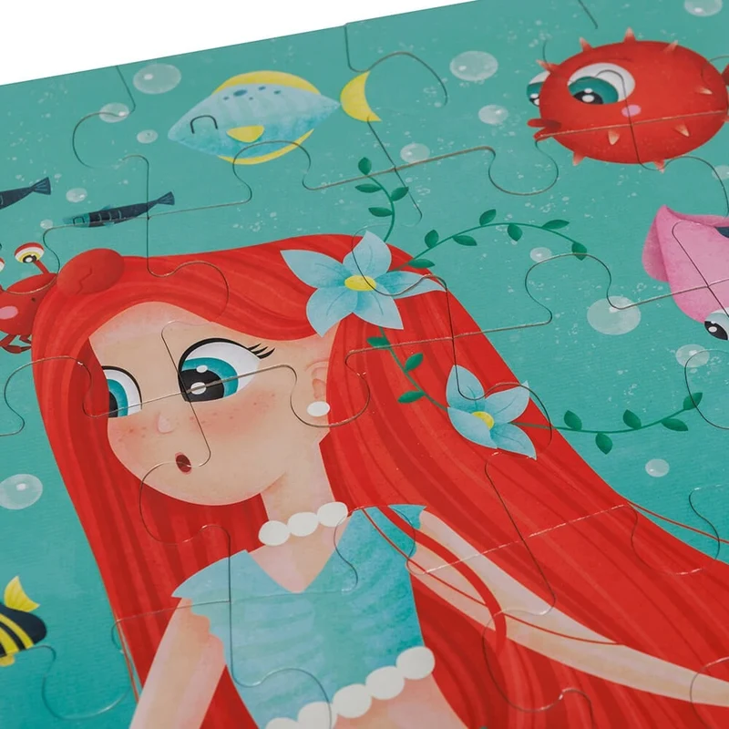Eurekakids Puzzle Géant Phosphorescent 100 Pièces 4A+ - Sirènes