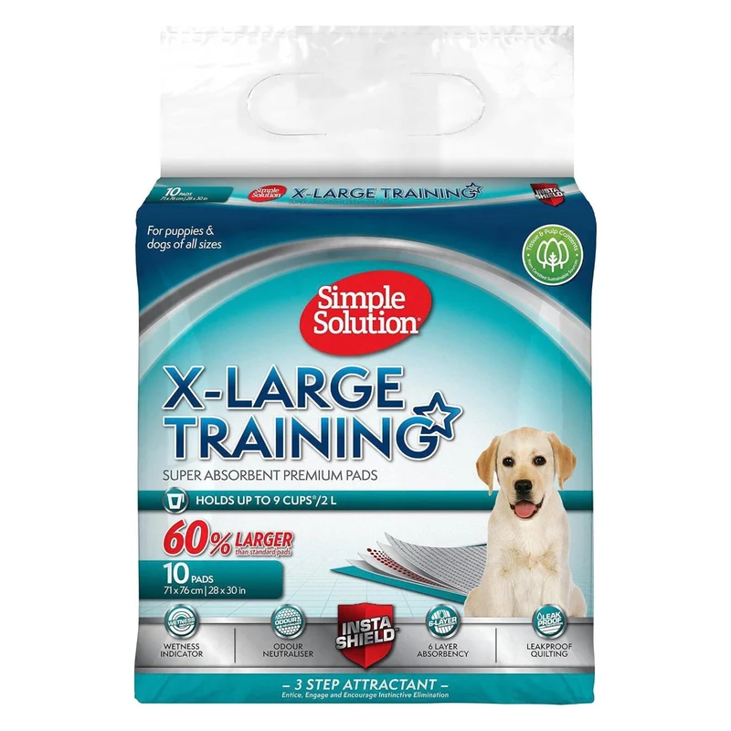 Simple Solution Premium XL Training Pads for Dogs & Puppies 10 Pads