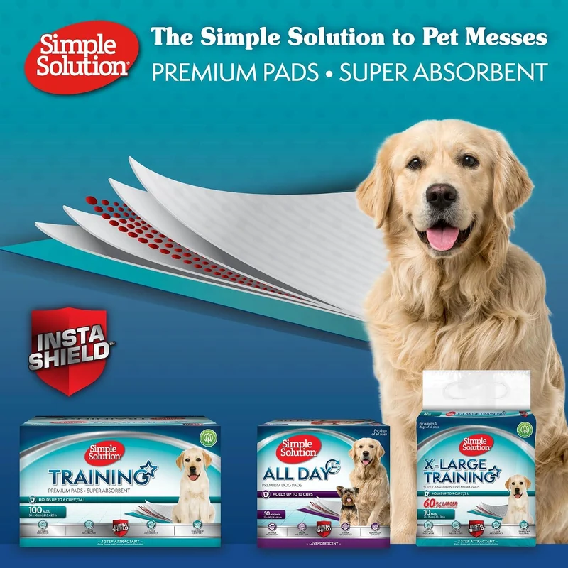 Simple Solution Premium Training Pads for Dogs & Puppies 56 Pads