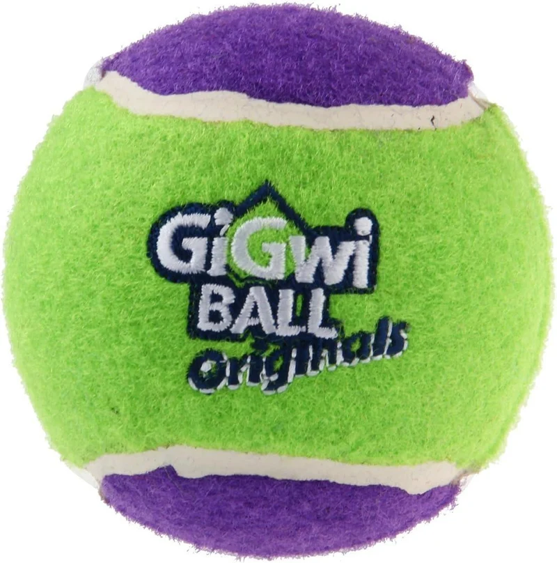 GiGwi Ball Originals Squeaker Tennis Balls Dog Toy Set of 3