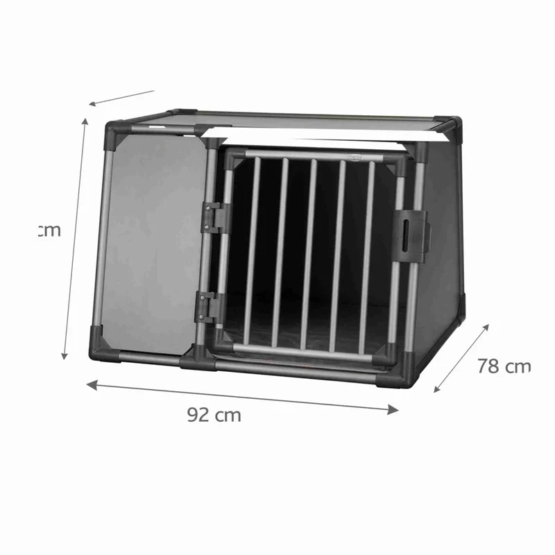 Trixie Aluminium Transport Crate Box For Dogs Graphite 92x64x78cm