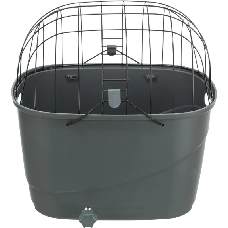 Trixie Bicycle Dog Carrier Basket For Bike Racks Grey 36x47x46cm