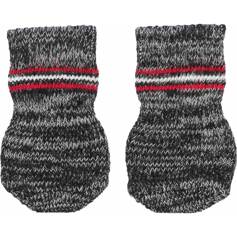 Trixie 2pcs Non-Slip Dog Socks Grey