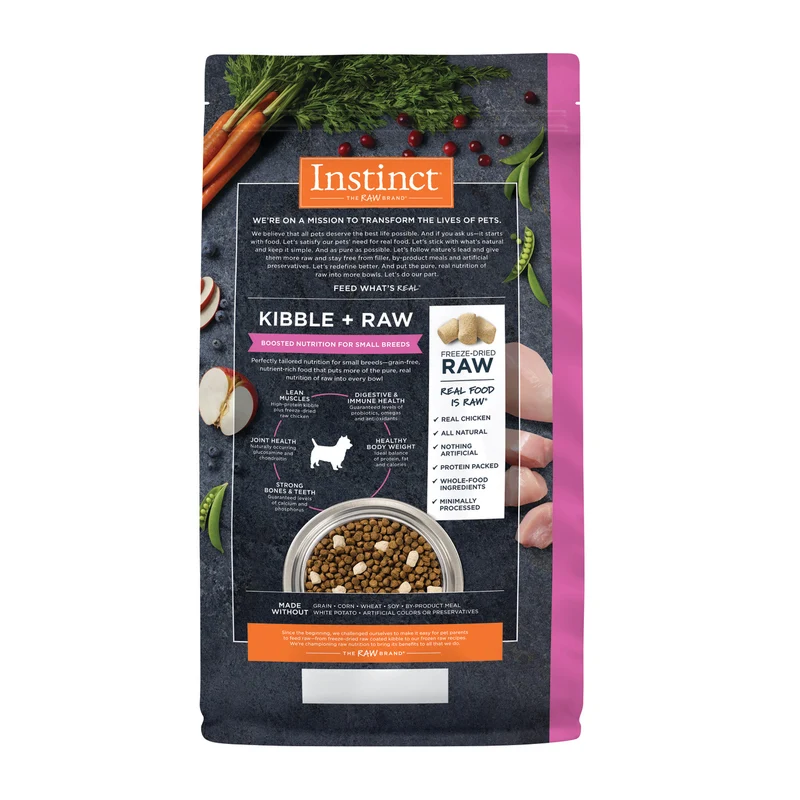 Instinct Raw Boost Grain Free Real Chicken Small Breed Dry Dog Food 3.5lb