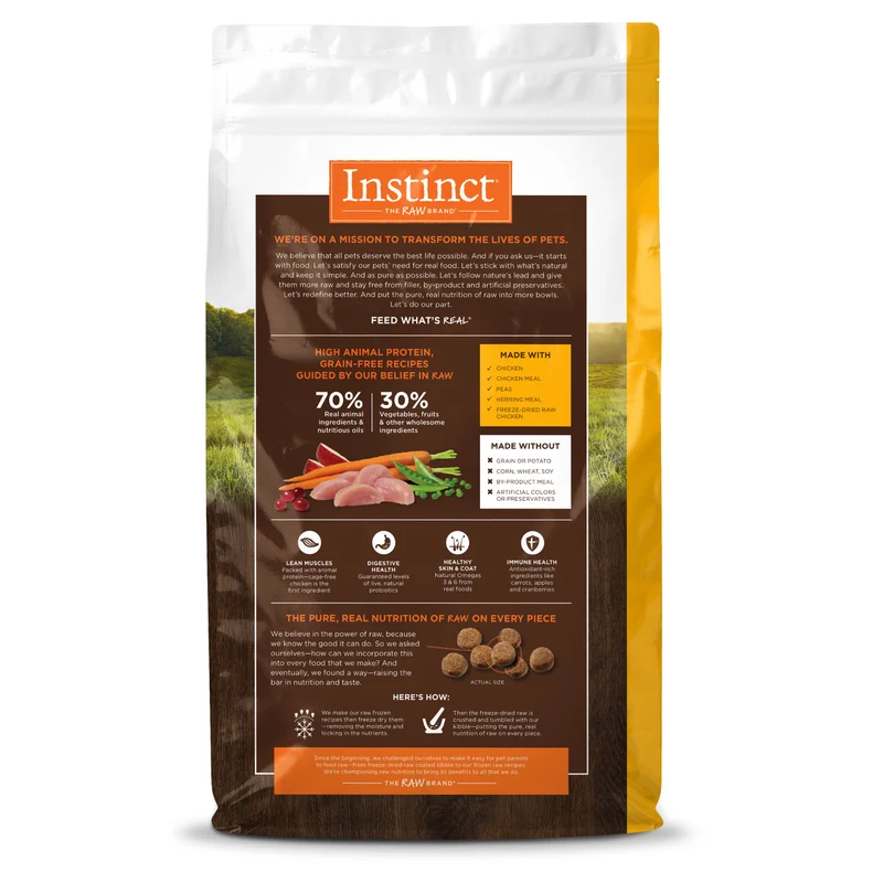 Instinct Original Grain Free Recipe Chicken Dry Dog Food 4lb