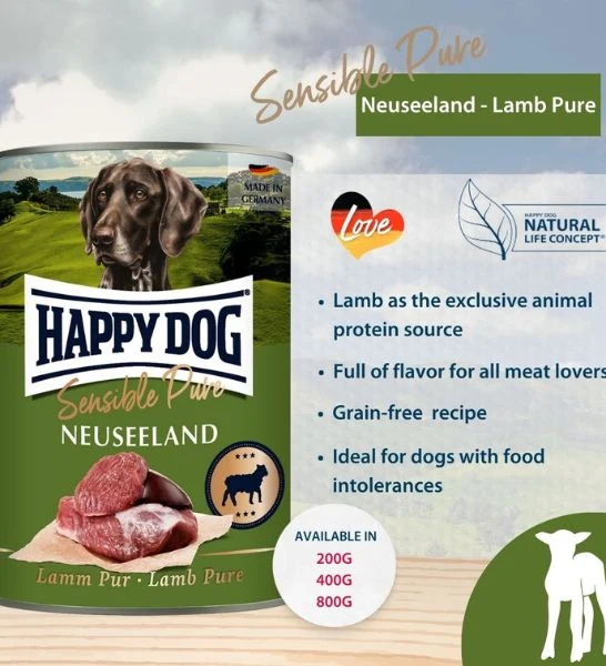Happy Dog Pure Lamb Wet Dog Food 400G