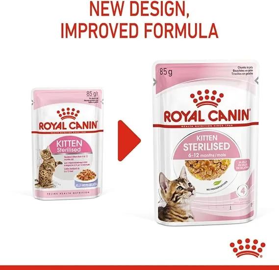 Royal Canin Kitten Sterilised In Jelly Wet Food 85G - Pack of 12