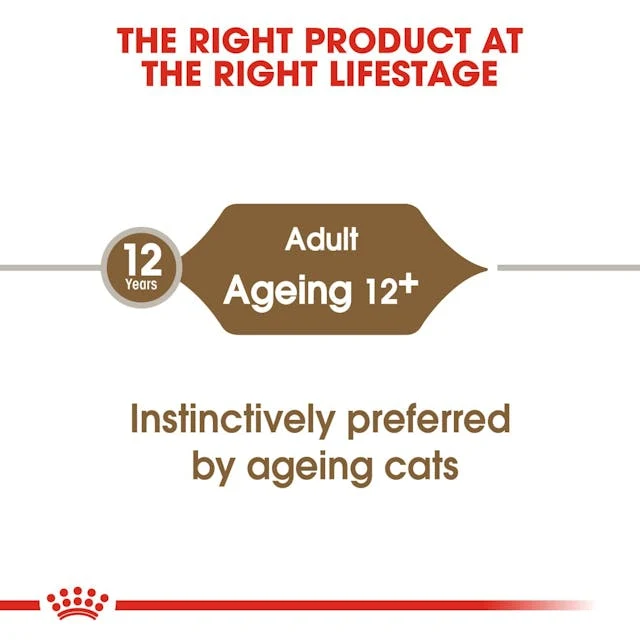 Royal Canin Ageing 12+ Chunks In Jelly Wet Cat Food 85G - Pack of 12