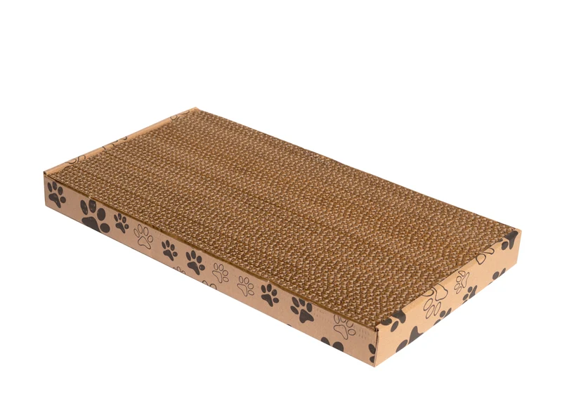 Thunder Paws Panela Cardboard Cat Scratcher 45x24x4cm - Brown