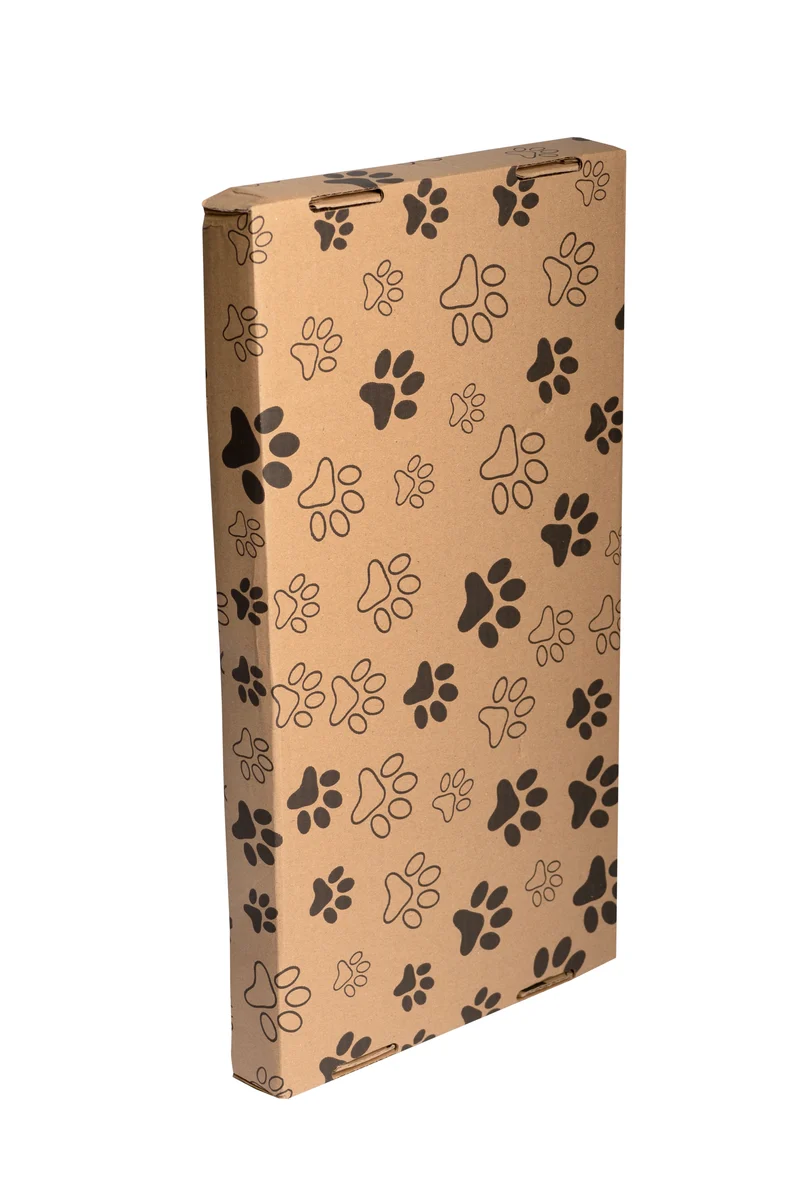 Thunder Paws Panela Cardboard Cat Scratcher 45x24x4cm - Brown