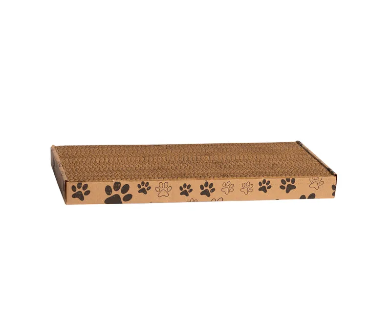 Thunder Paws Panela Cardboard Cat Scratcher 45x24x4cm - Brown