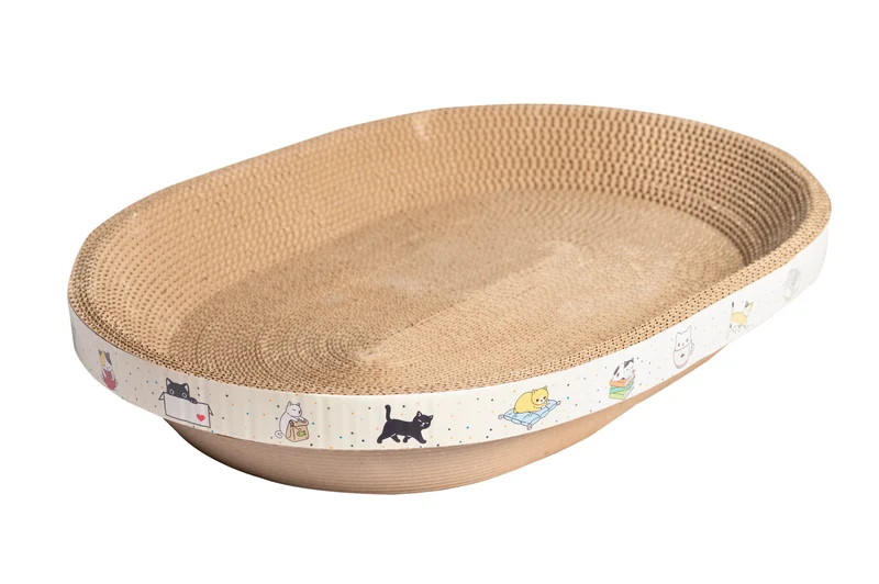 Thunder Paws Racing-M Cat Scratcher 54x37x9cm - Brown