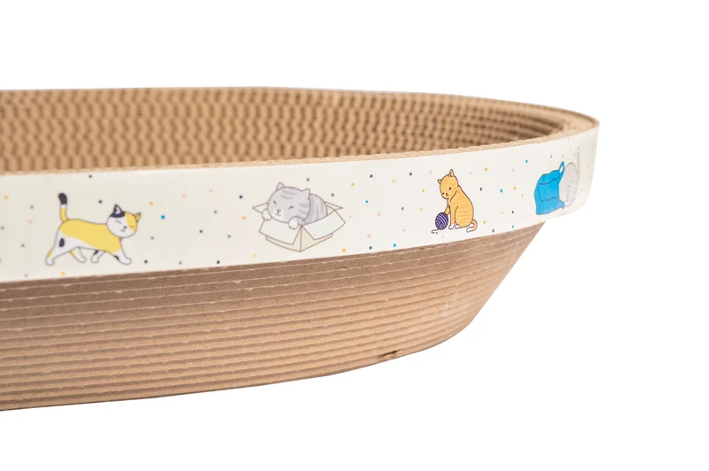 Thunder Paws Racing-M Cat Scratcher 54x37x9cm - Brown
