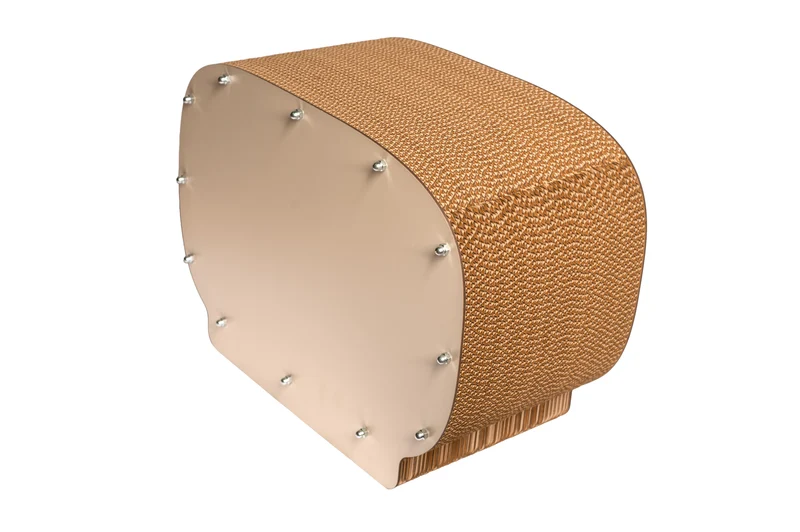 Thunder Paws Telly Cat Scratcher 50x39x27cm - Creamy White