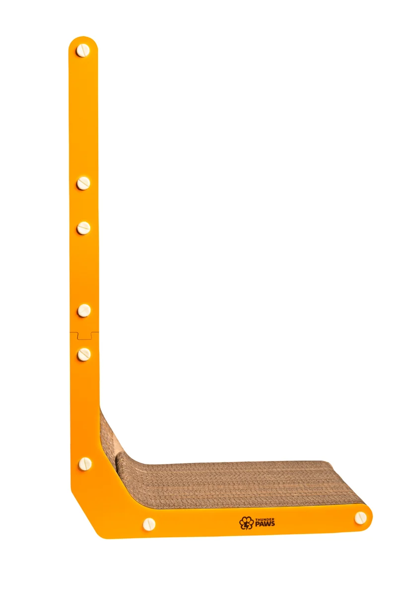 Thunder Paws Wall Cat Scratcher 68x40x29cm - Orange