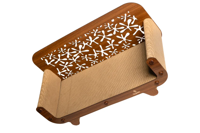 Regalia Stella Cat Scratcher 59x30x25cm - Dark Wood