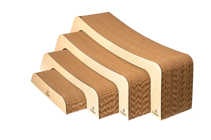 Regalia Omega Set Cat Scratcher 83x26x23cm - Light Wood