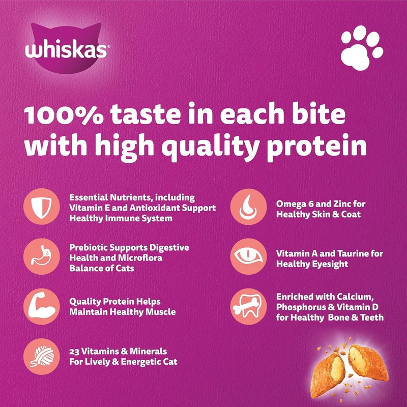 Whiskas 1+ Years Tuna & Salmon Adult Dry Cat Food