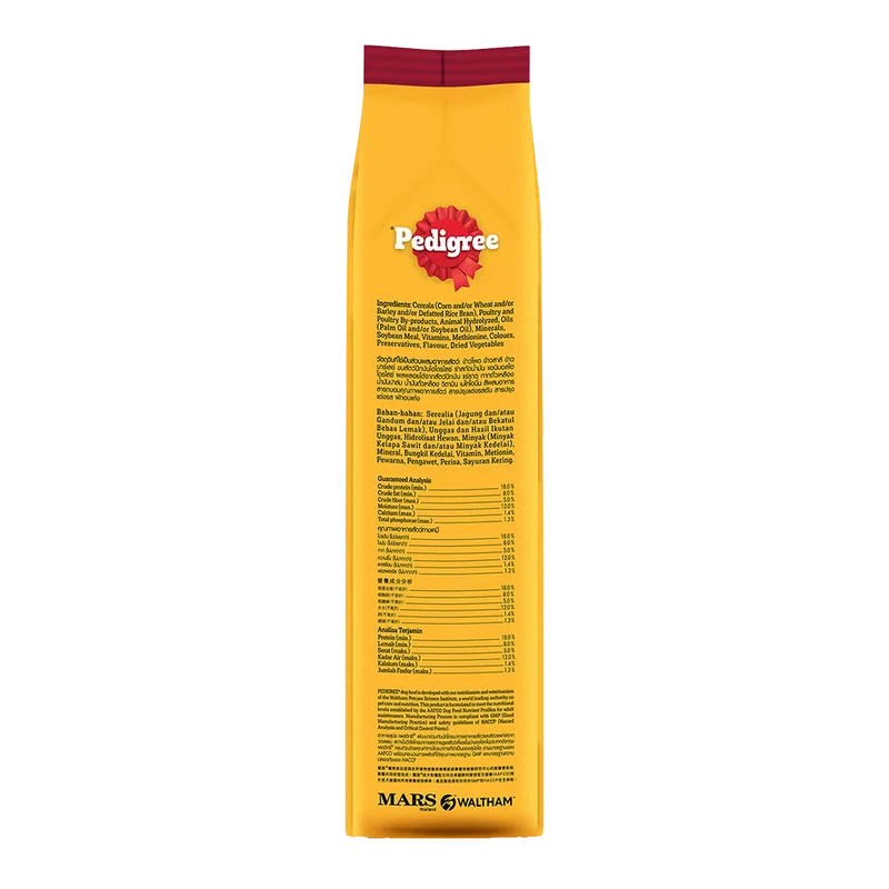 Pedigree Liver & Vegetables Adult Dry Dog Food 3KG