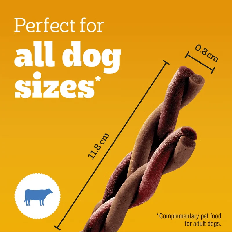 Pedigree Rodeo Beef Dog Treats 4pcs 70G