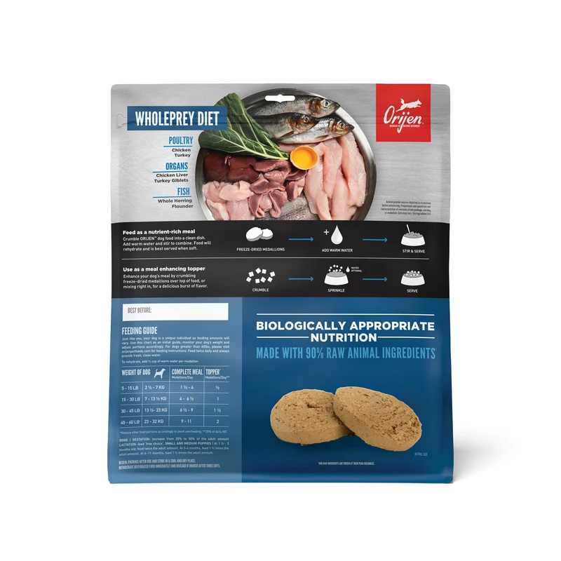 Orijen Medallion Original Freeze Dried Dog Food