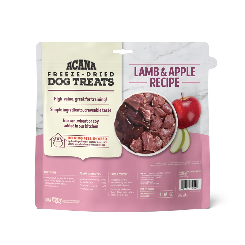 Acana Lamb & Apple Freeze-Dried Dog Treats