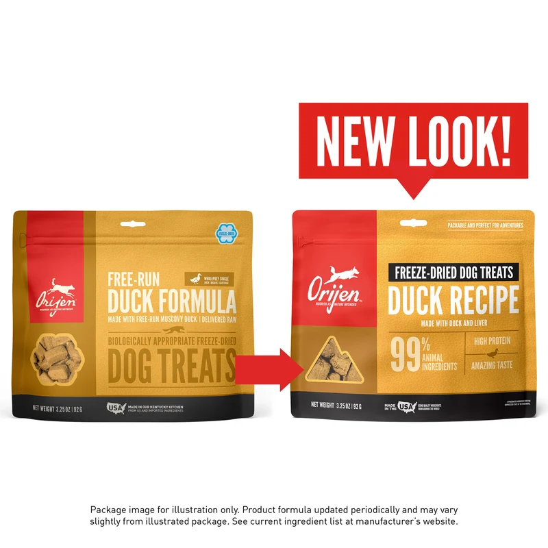 Orijen Duck Recipe Freeze Dried Dog Treats 92g