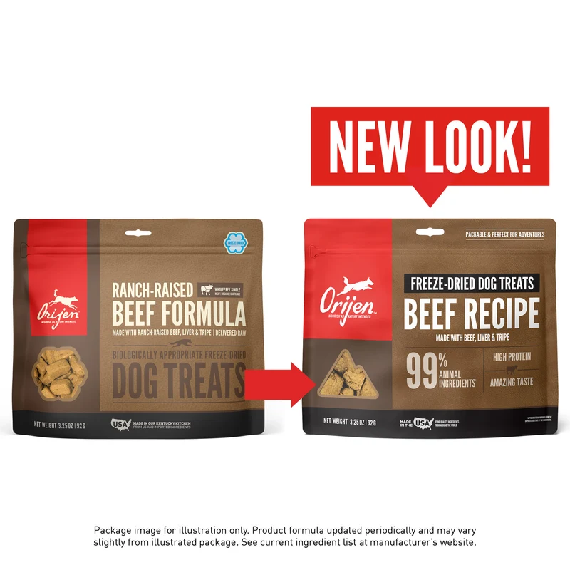 Orijen Beef Recipe Freeze Dried Dog Treats 92g