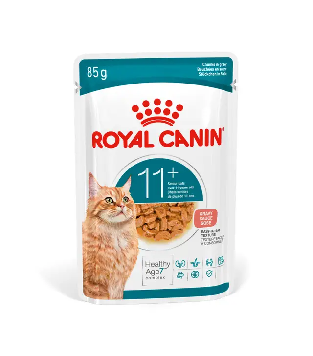 Royal Canin Ageing 11+ Chunks in Gravy Wet Cat Food - 85G
