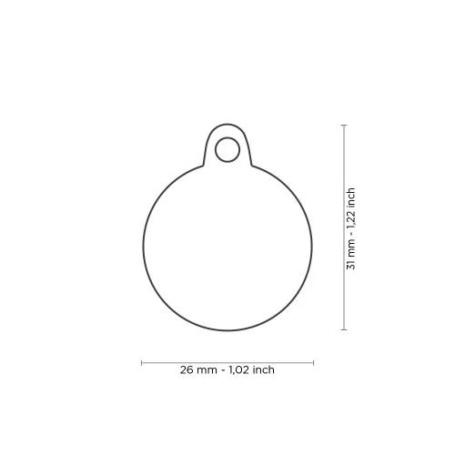 My Family Charms I'm The King ID Tag - BLACK/SMALL