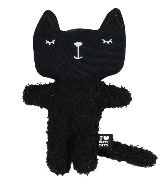 D&D Home I Love Happy Cats Zeno Refillable Cat Kicking Cushion Cat Toy 12x4x18cm