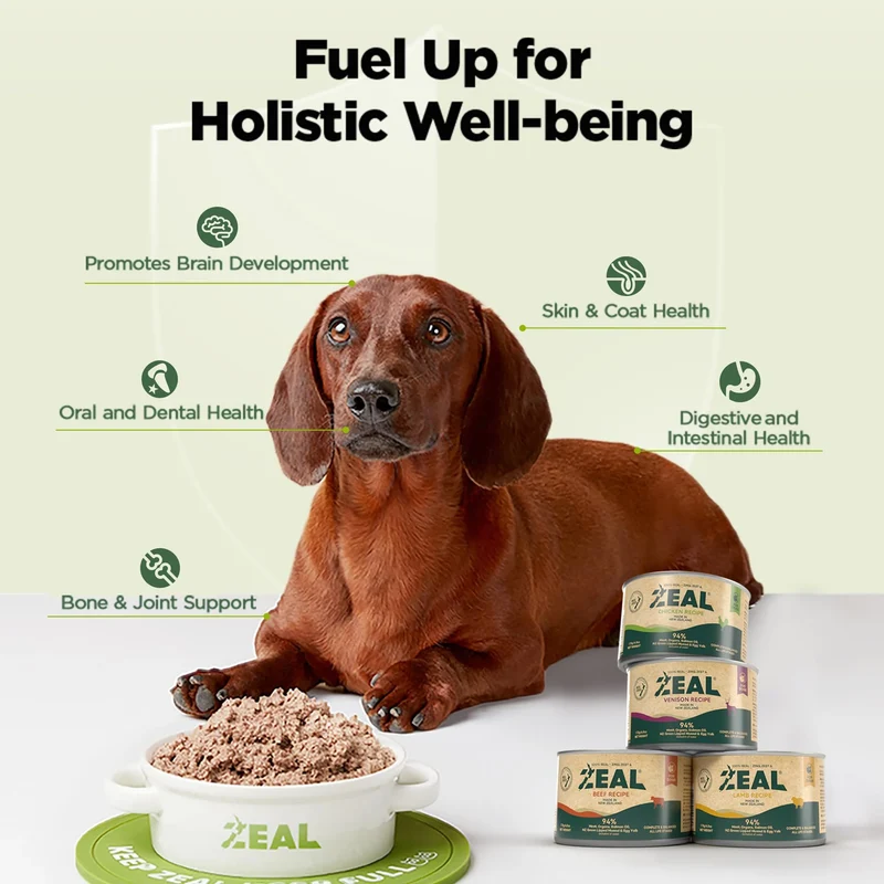 Zeal Grain Free Beef Recipe Wet Dog Food 390G