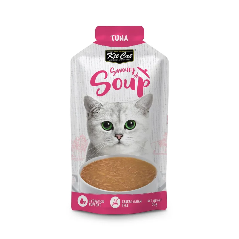 Kit Cat Savoury Soup Tuna Wet Cat Food 6x50G