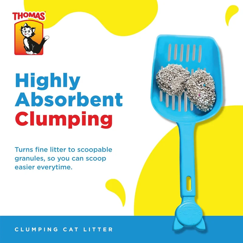 Thomas Natural Minerals Clumping Unscented Cat Litter 10KG - Pack of 10