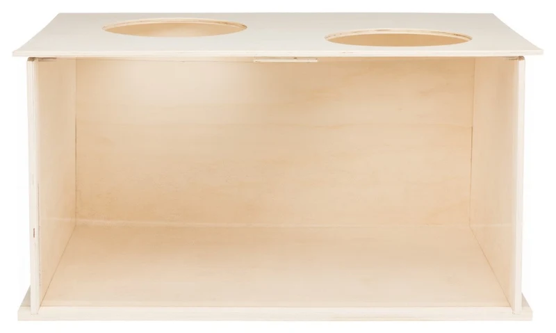 Caja para Escarbar de Madera para Conejos · Enriquecimiento Natural