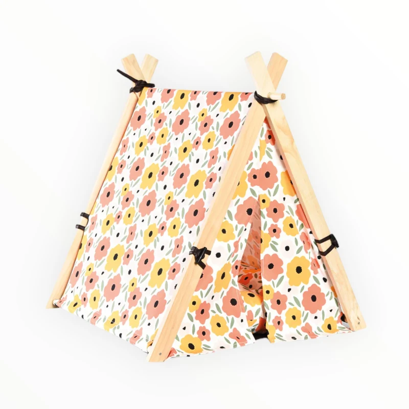 Tippy Spring Cuna Tipi para Mascotas — Cama con Privacidad