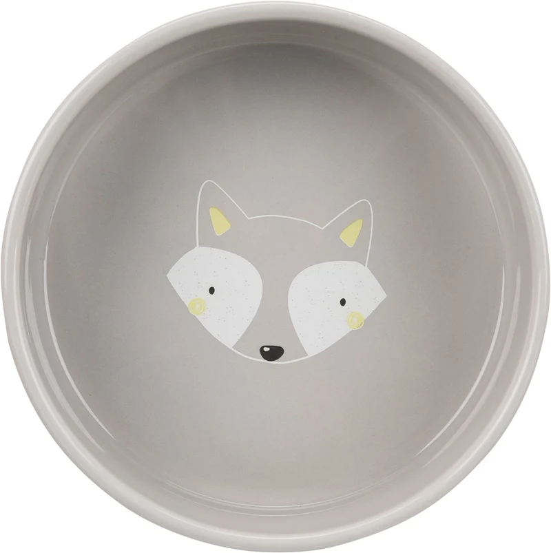 Comedero Cerámica Modelo Junior para Mascotas — Bowl con Cara Animal