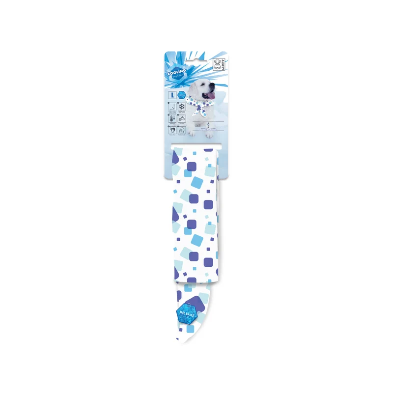 Cooling Dog Collar Scarf White