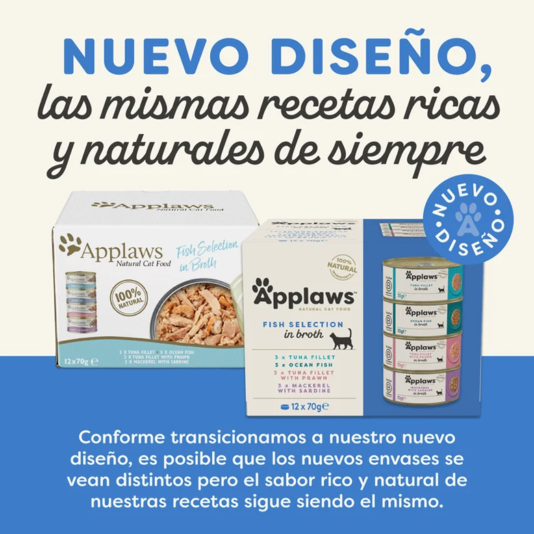 Applaws Pack 12 uds Comida Húmeda Lata para Gatos