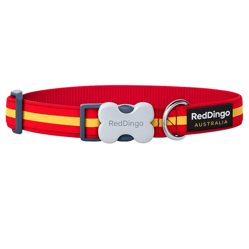 Red Dingo Collar Bandera de España para Perros