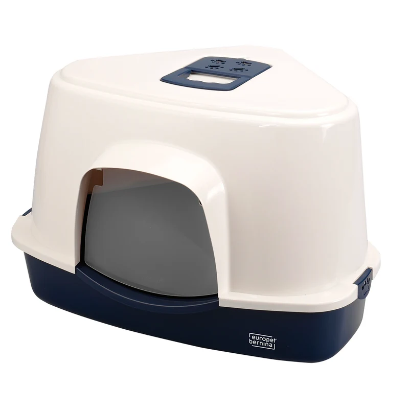 ebi Cat Toilet Prism Corner Cat Litter Box 70L 56x70x46cm
