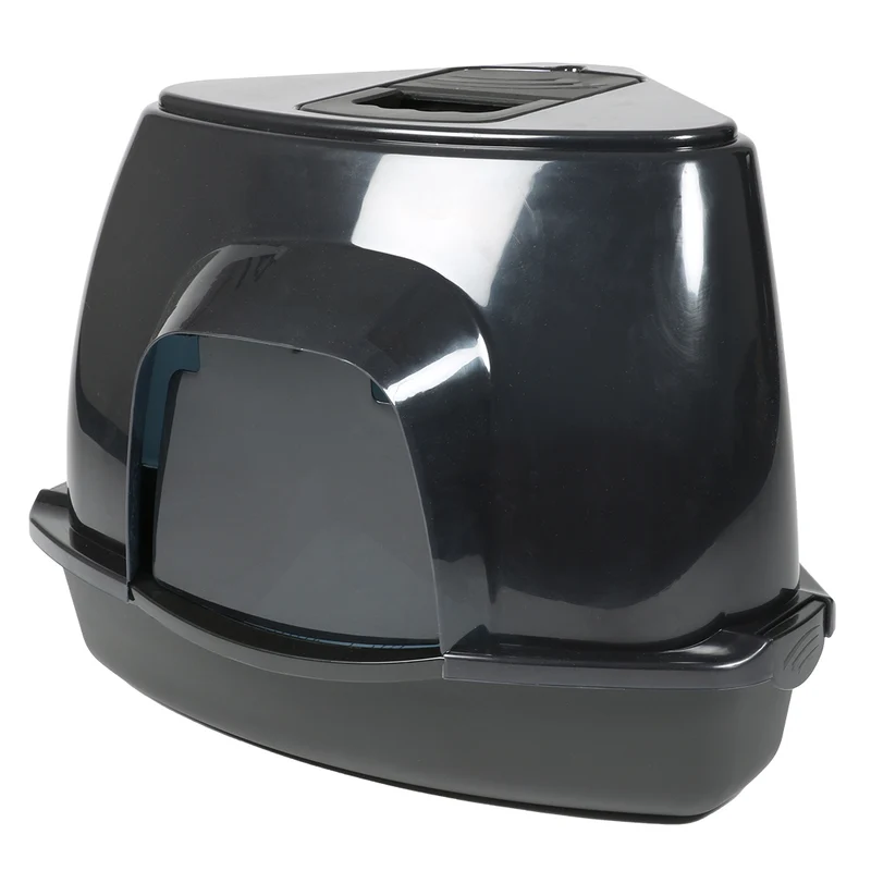 ebi Cat Toilet Prism Corner Cat Litter Box 70L 56x70x46cm