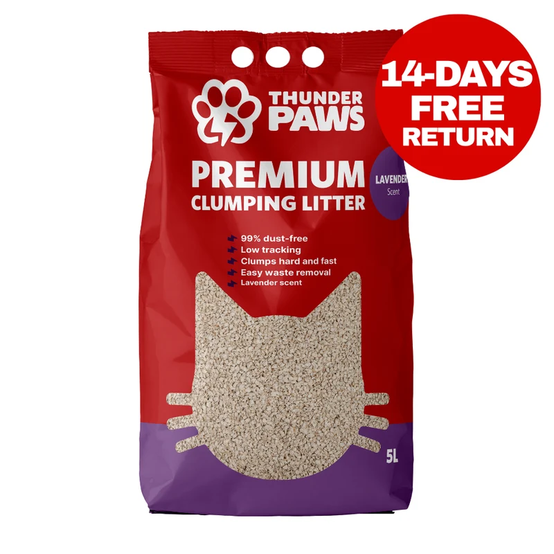 Thunder Paws Premium Hard Clumping Clay Cat Litter
