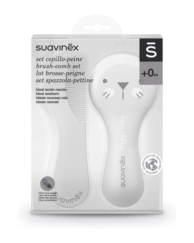 Suavinex Brosse et Peigne - Gris