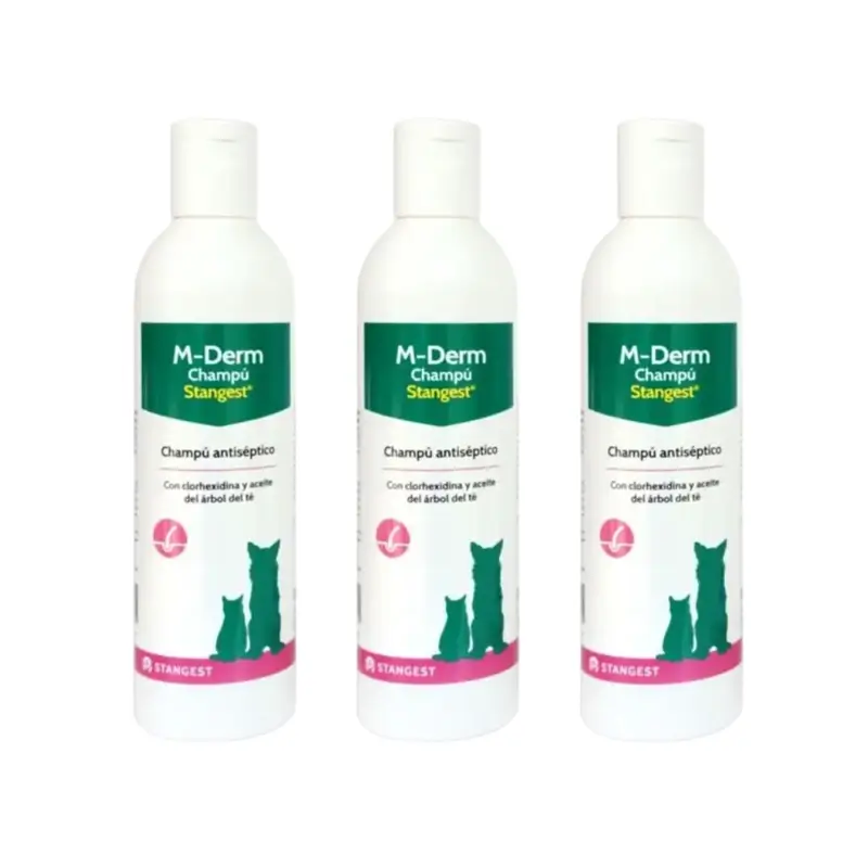 Stangest M-Derm Champú, 3X250 Ml
