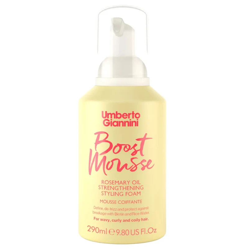 Umberto Giannini Strong Curls Rosemary Oil Strengthening Styling Foam