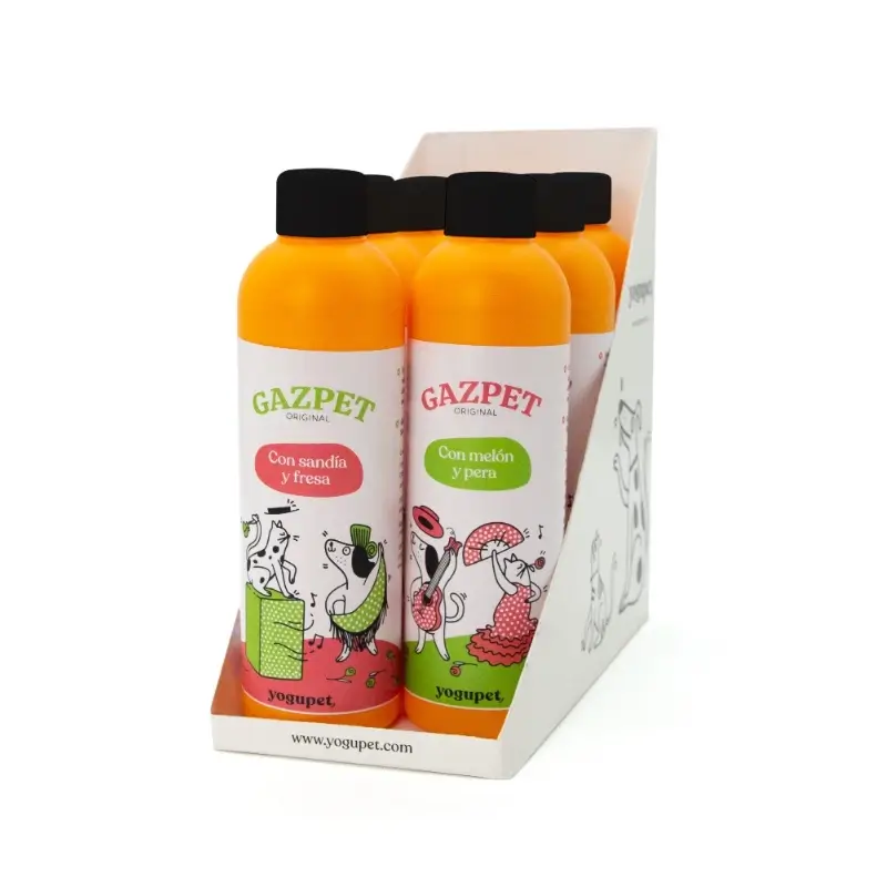 Yogupet Gazpet Mixto Sandia-Fresa Melon-Pera, 6x250 gr