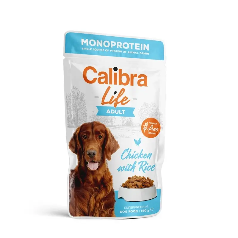 Calibra Dog Life Pouch Adult Chicken, 10x150 gr