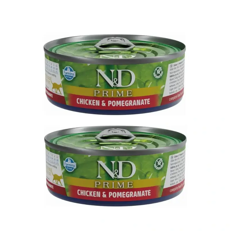 Farmina N&D Cat Prime Pollo Granada Caja 30X70Gr, Pack De 2